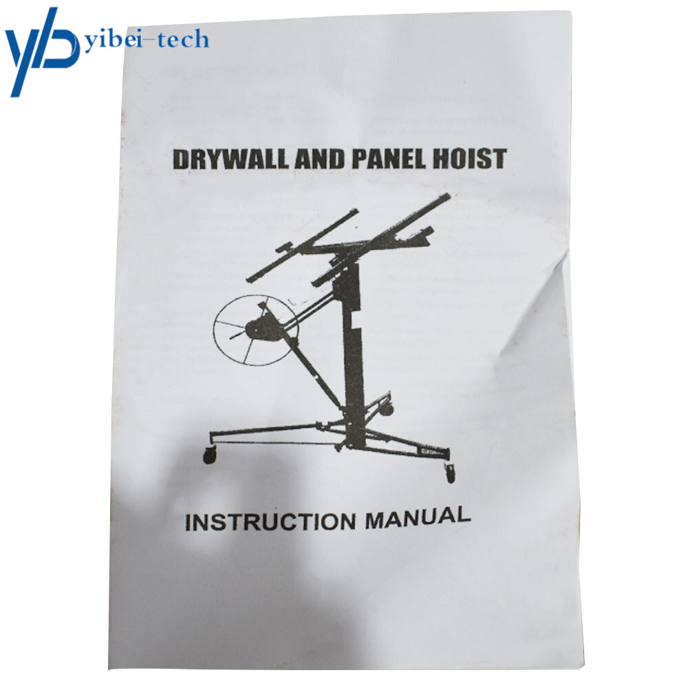 16FT Drywall Lift Plasterboard Panel Rolling Lifter Lockable Industrial Tool