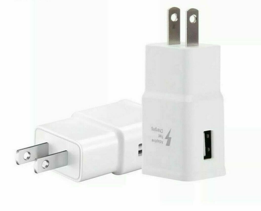 2x Adaptive Fast Charging Wall Plug Charger For Samsung iPhone Galaxy Note 8 S10