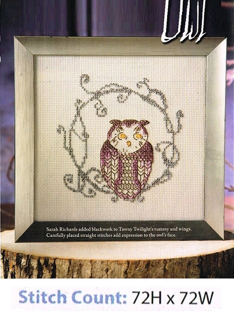 TWILIGHT OWL  - CROSS  STITCH PATTERN ONLY -    ZA - HEV