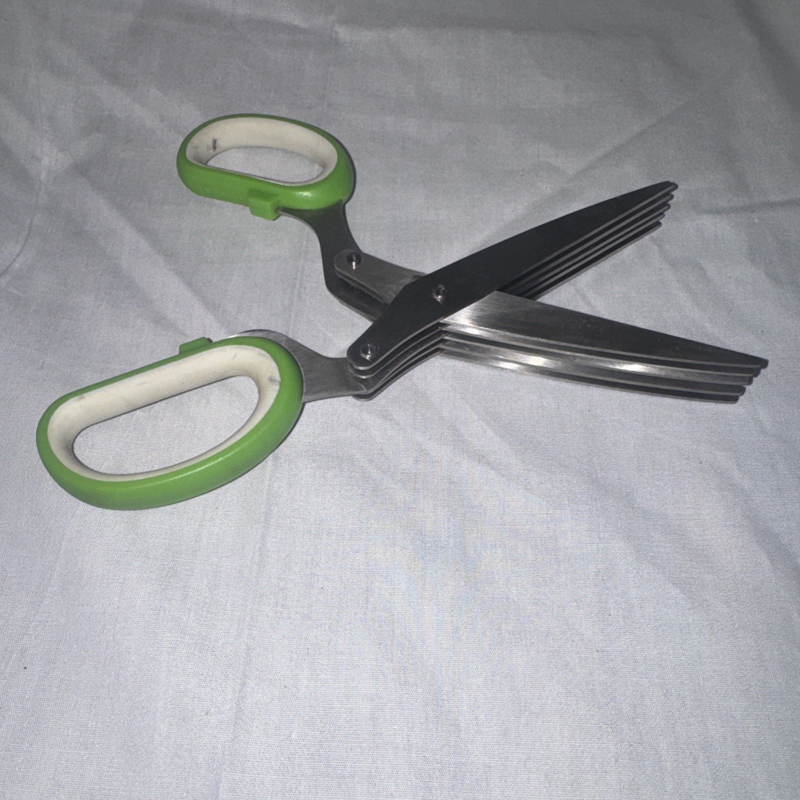 Herb Scissors Chop Herbs Easily with 5 Blade Scissors Onion Cutter Kitchen Tool