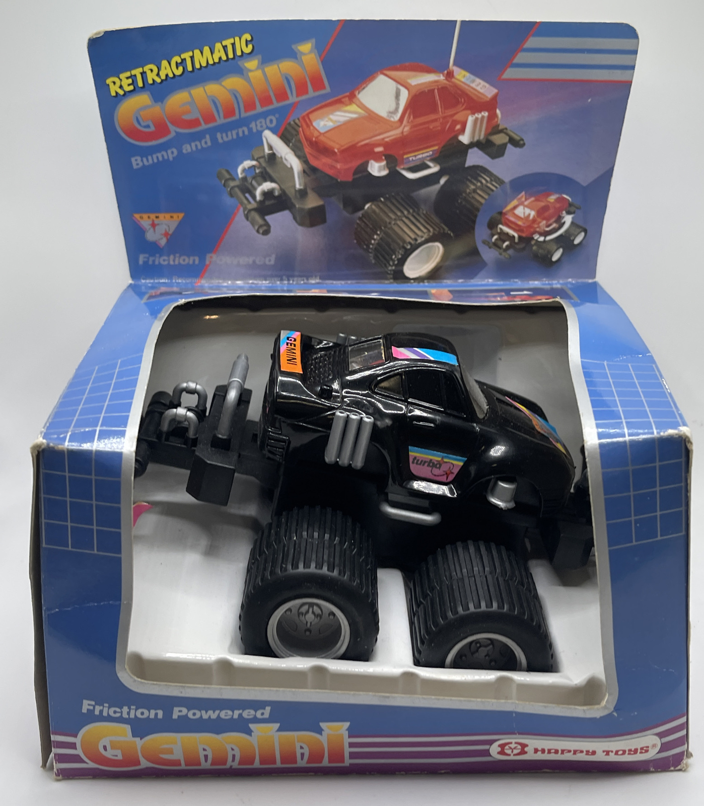 VTG Happy Toys Gemini Bump and turn 180 Friction Powered Porsche 635i Turbo