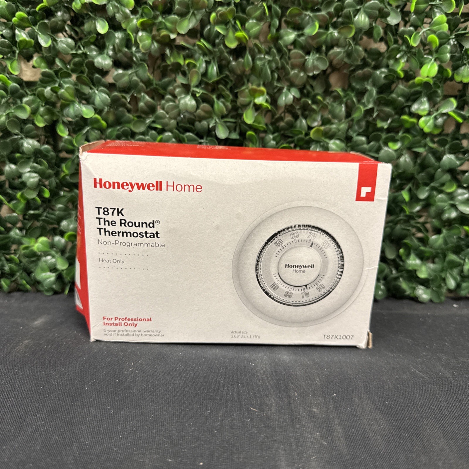 Honeywell T87K1007 Heat Only Thermostat - Vintage Round Style