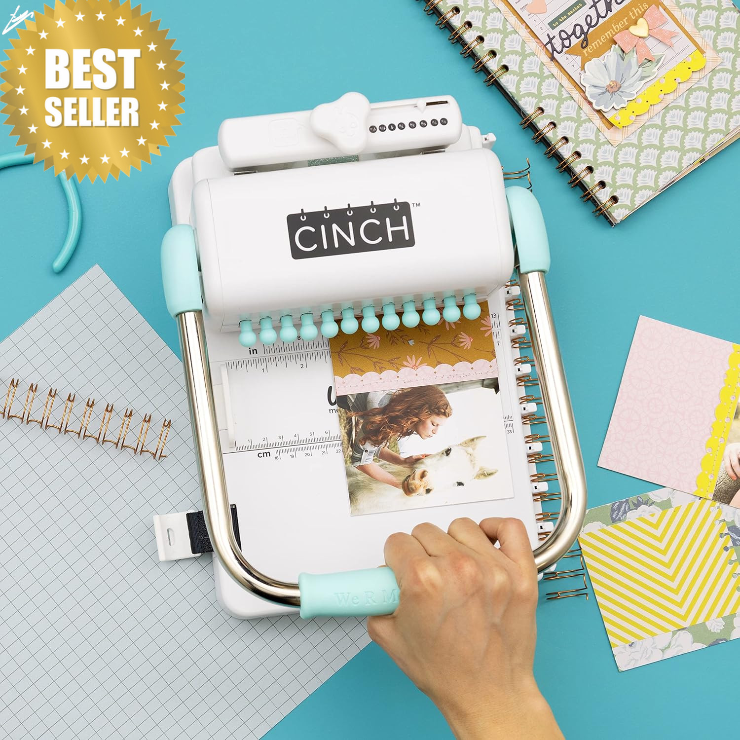 Cinch Book Binding Machine V2 Mint Wire Spiral Binder Scrapbook Planner DIY