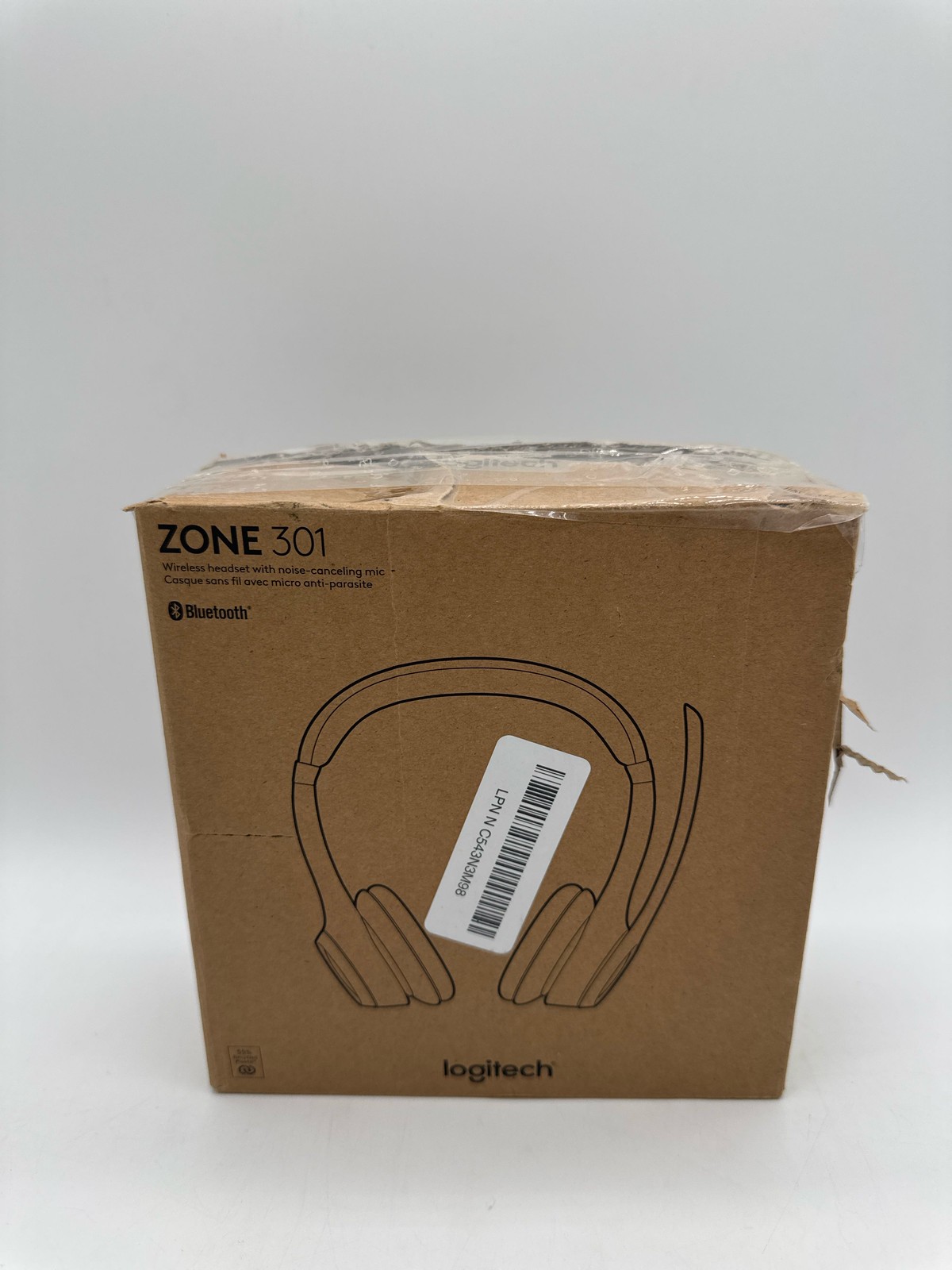 Logitech Zone 301 Wireless Bluetooth Headset Noise Cancelling On-Ear Graphite