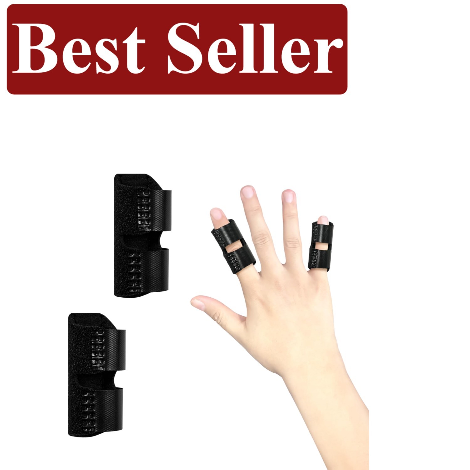 Breathable Neoprene Finger Splint Set - Pain Relief for Pinky & Index Fingers