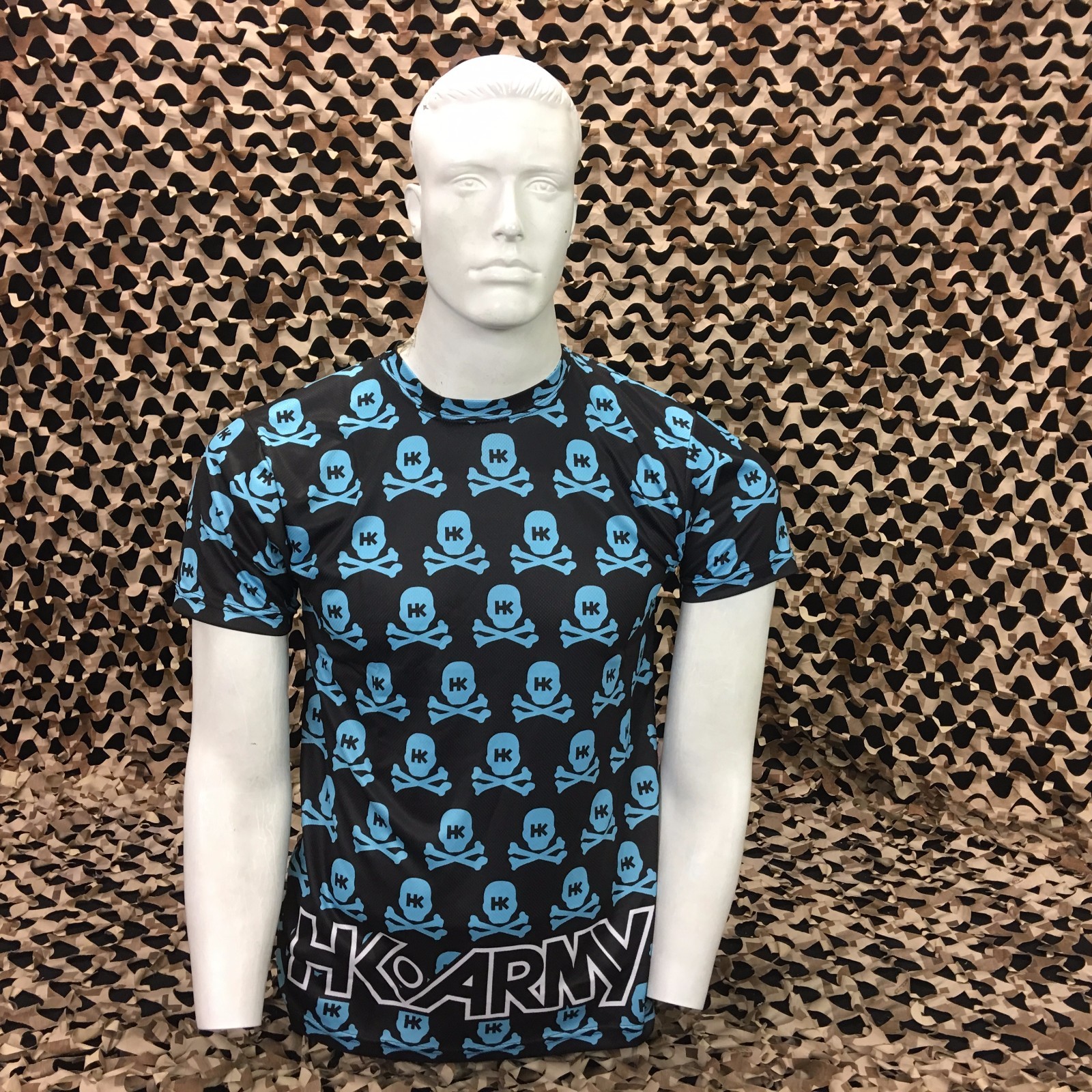 NEW HK Army Dri Fit T-Shirt/Underjersey - All Over Blue/Black - XXXL