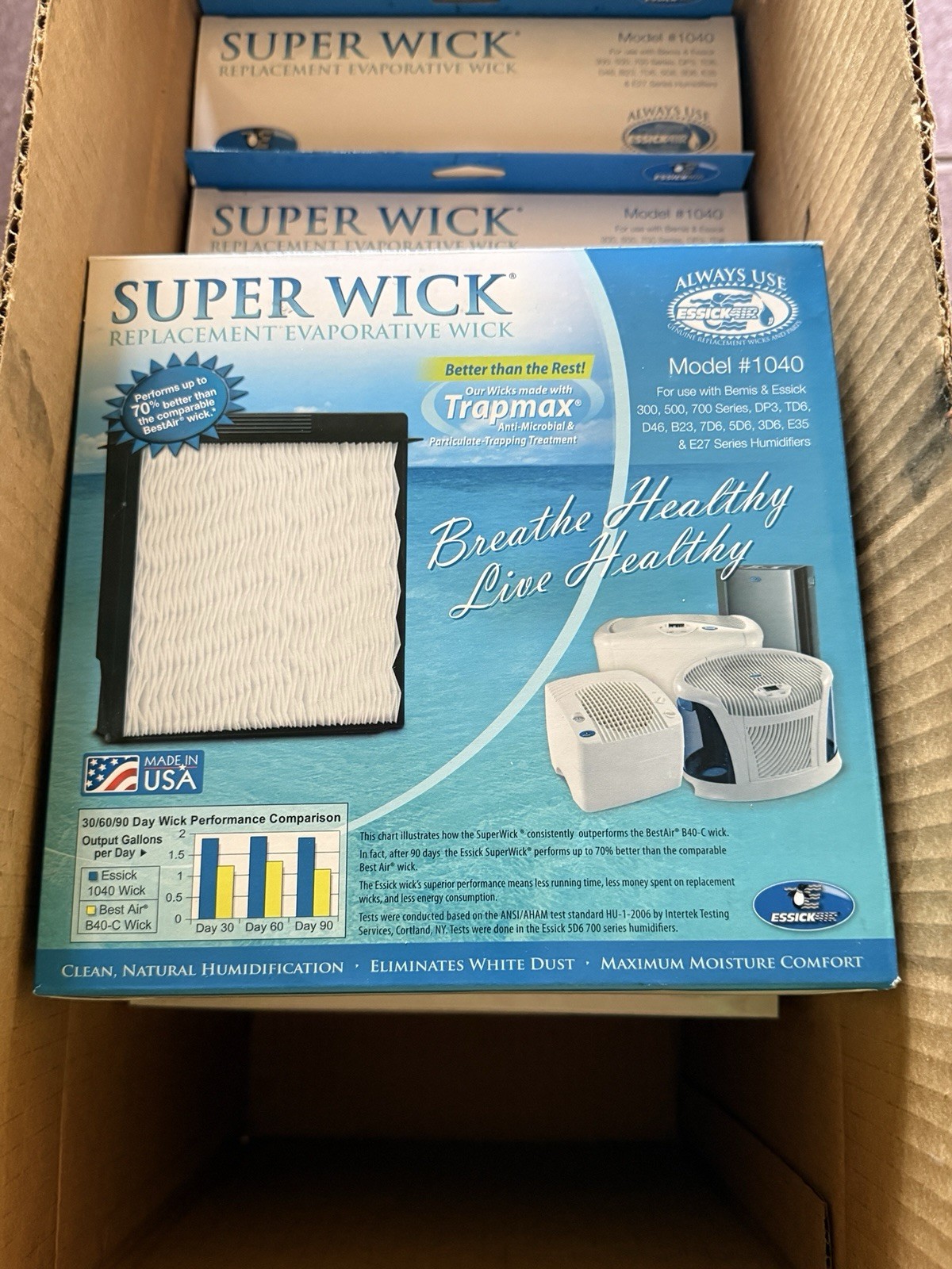 Total Aircare Evaporative 1040 Super Wick Filters 2 Boxes (4 filters total)
