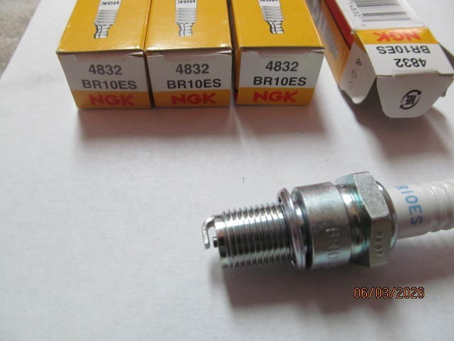 (4) NGK BR10ES Spark Plugs - High Performance Powersports 4832 Free Gap tool