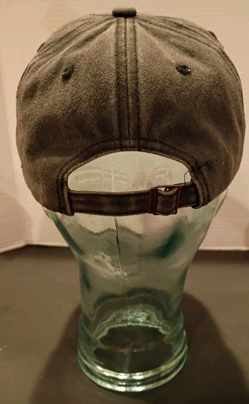 Mini Distressed Gray Child Baseball Cap Hat Embroidered Adjustable