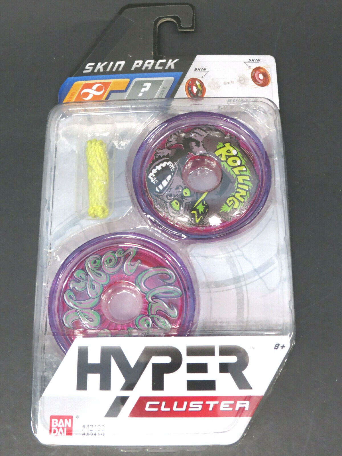 Hyper Cluster Yo-Yo Skin Pack, Rolling Stamina Build and Customize Ban Dai New!