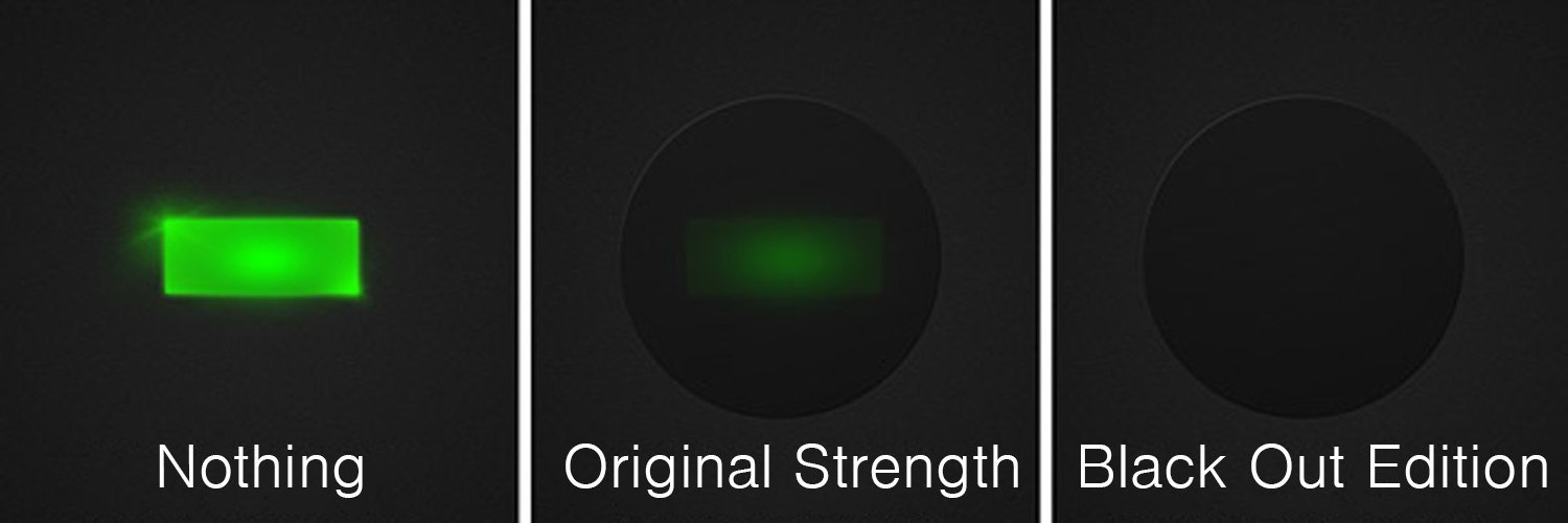 LightDims Sheet Black Out Edition Medium Size Customizable minimal Packaging