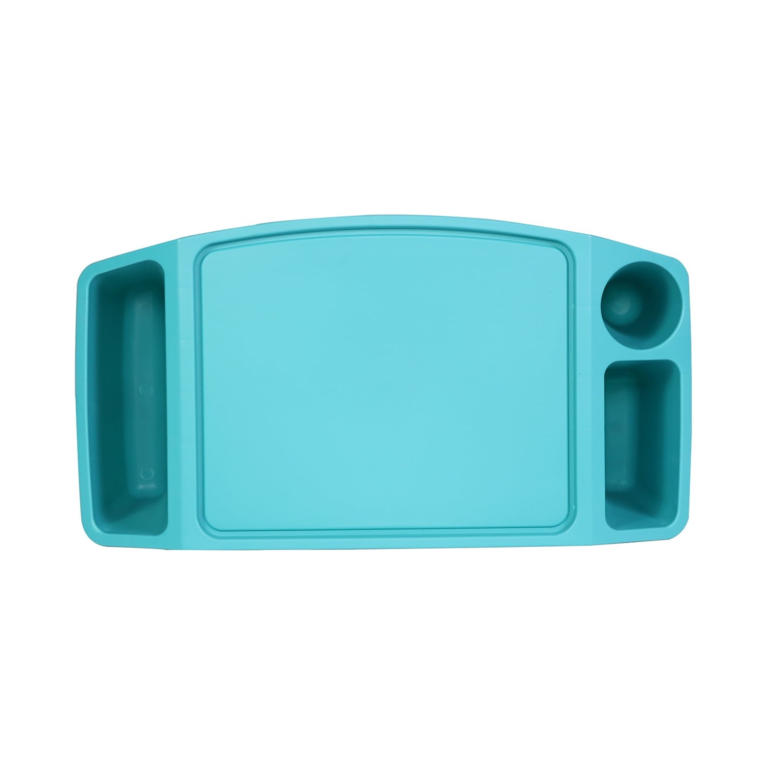 17.9" Cushioned Lap Desk with Storage Compartment Teal Portable