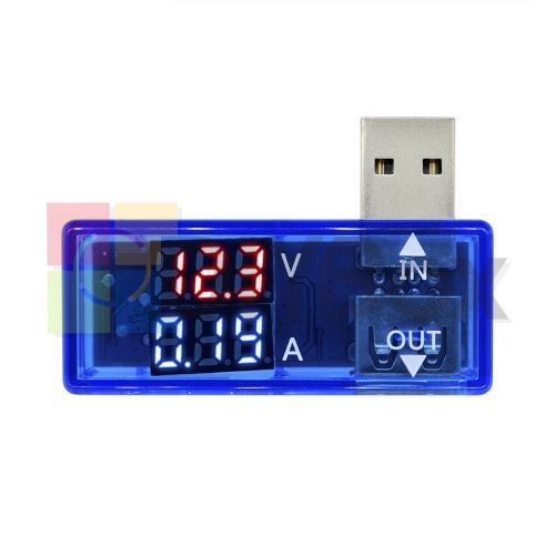 USB Dual LED Voltage Detector Current Meter Voltmeter Digital Tester