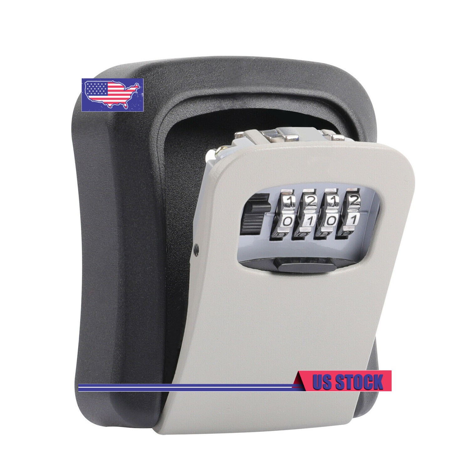 4 Digit Key Safe Lock Box Combination Wall Mount Security Storage Case Organizer