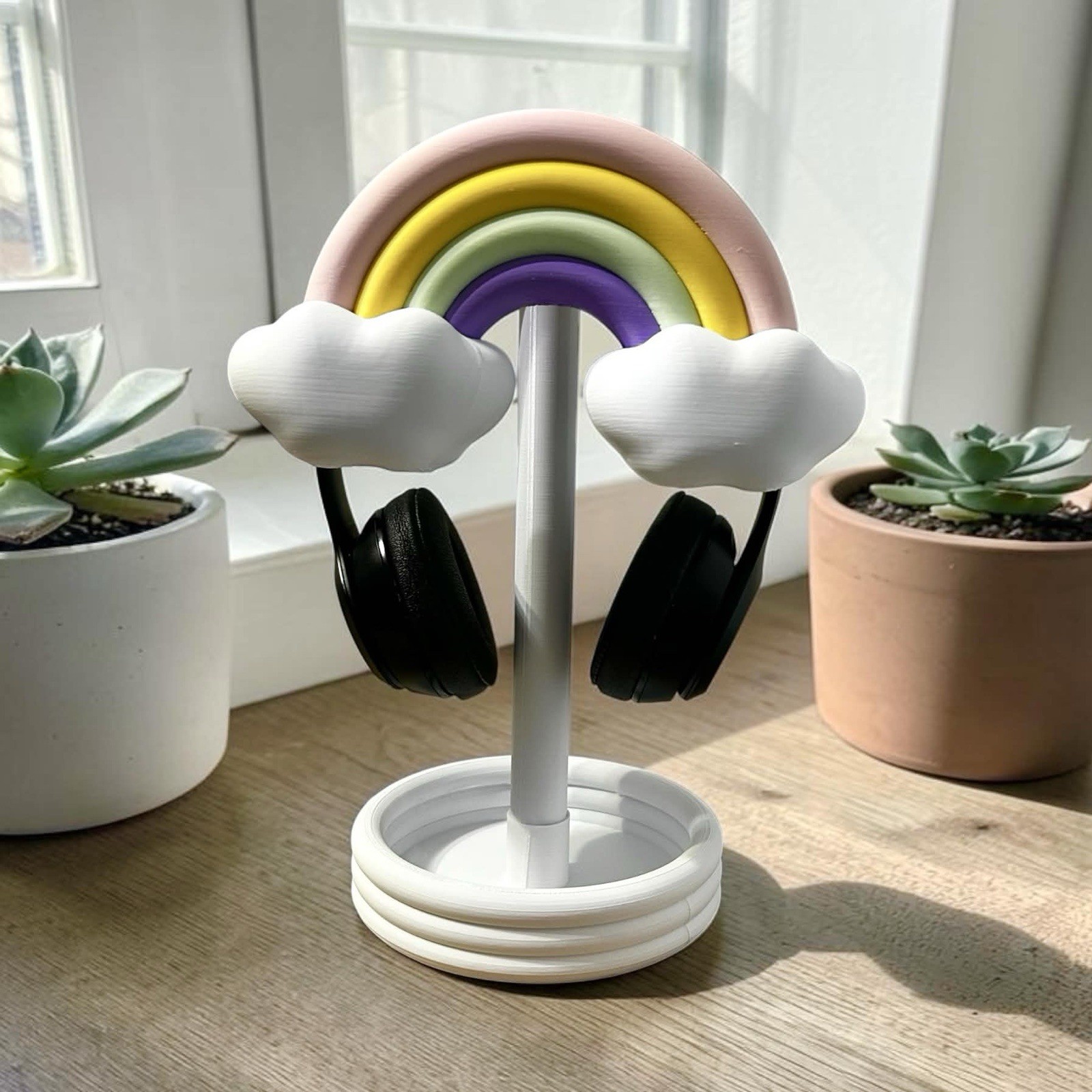 Rainbow Headset Holder, Cute Desk Organizer, Gaming Accessory