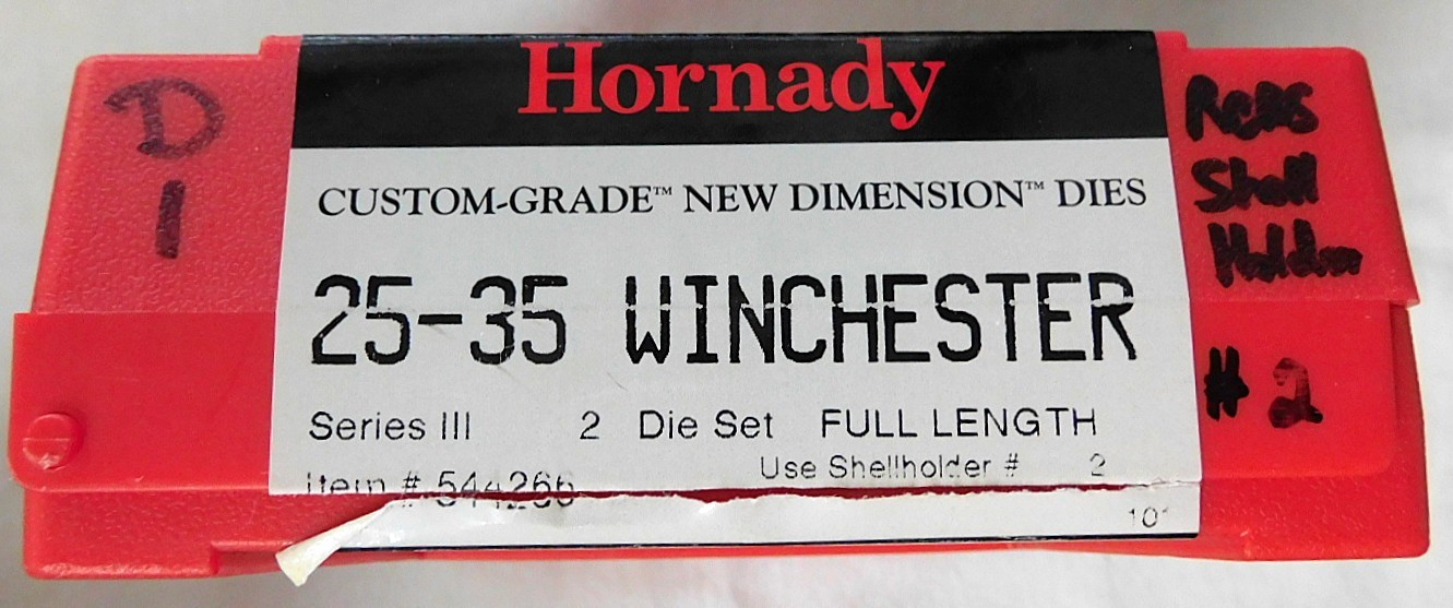 NEW HORNADY NEW DIMENSION DIES - .25-35 WINCHESTER - #544266
