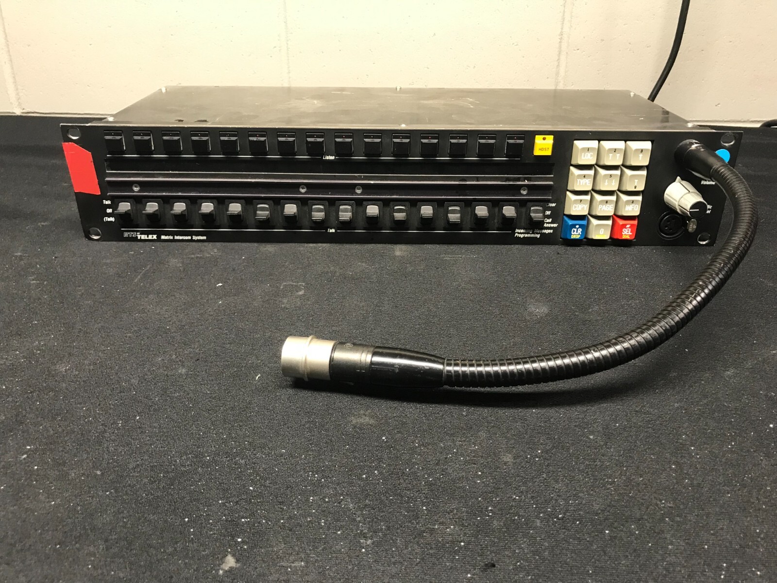 RTS Telex Matrix Intercom System IKP-950 Intercom Control Panel with Microphone