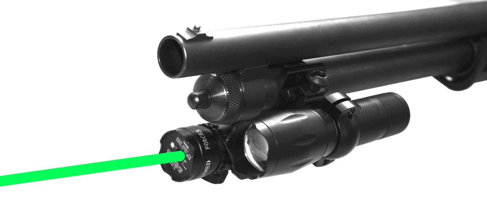 Tactical Green Laser Sight & 1000 Lumen Flashlight Combo For Mossberg 500 Flex 1