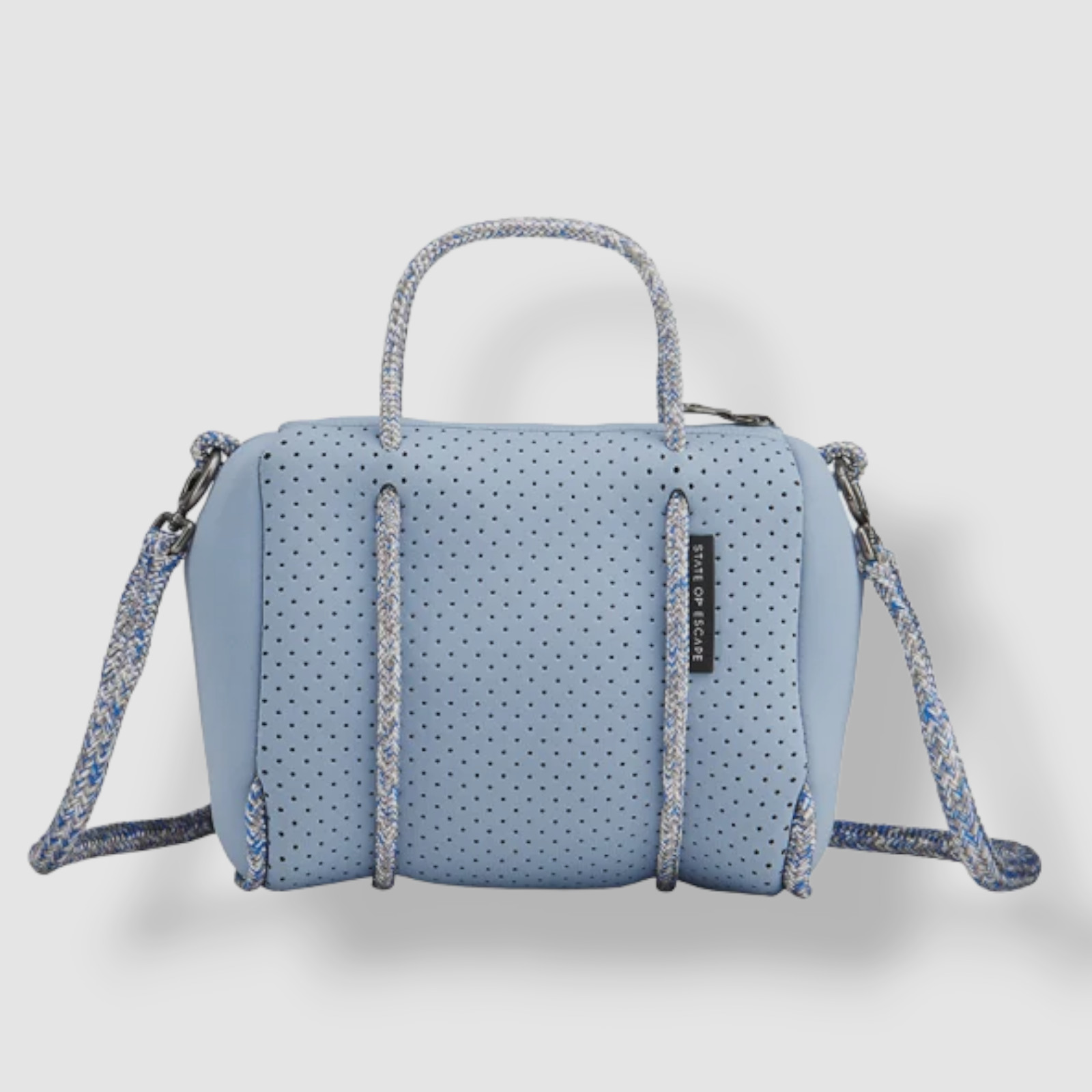 $318 State of Escape Women's Blue Prequel XS Crossbody Perforated Purse Bag