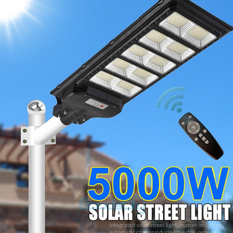 9900000000LM 5000W De Luz Lampara Solar Para Patio Exterior Lámparas En La Calle