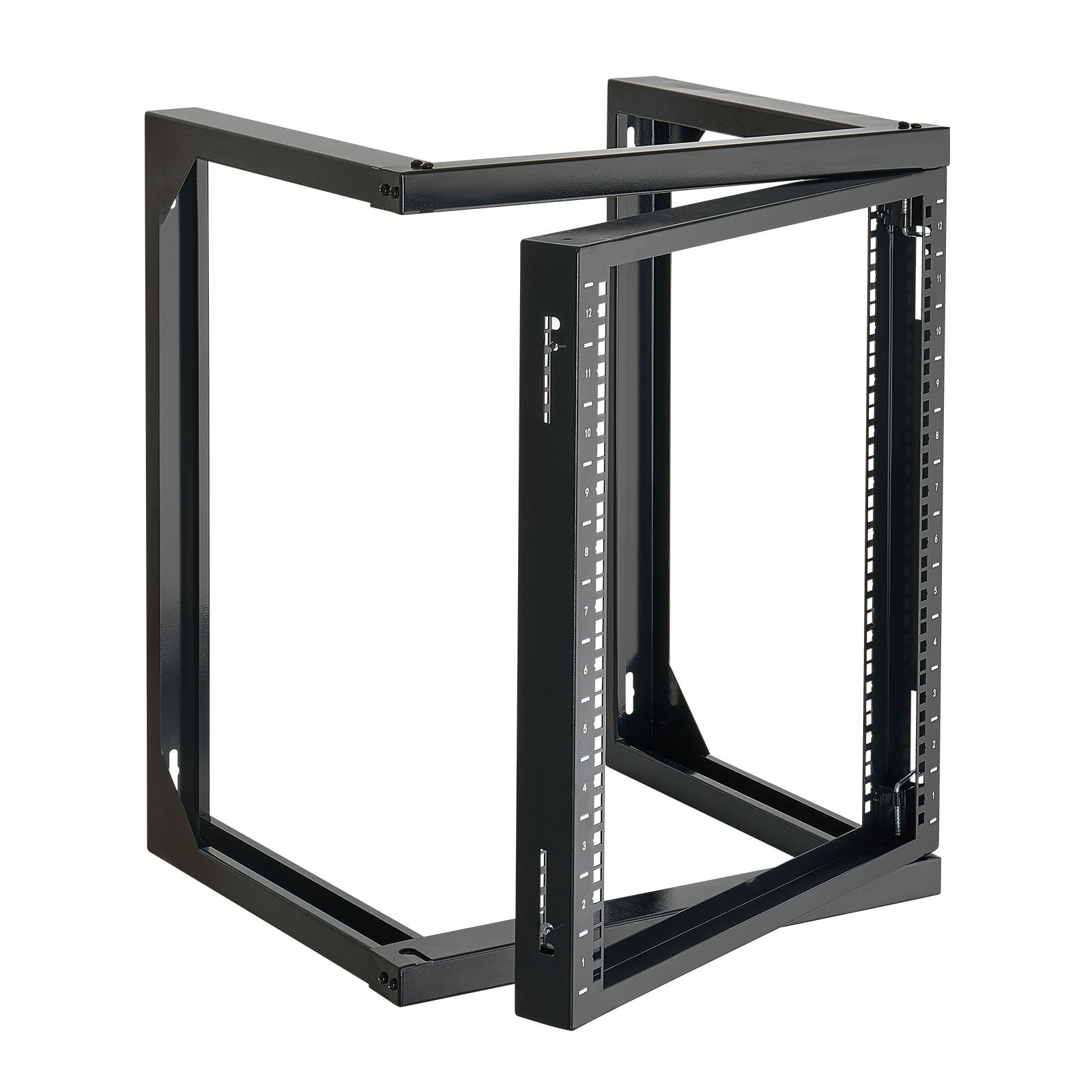 VEVOR 12U Wall Mount Server Rack Open Frame Network Rack 150 lbs 180 Degrees