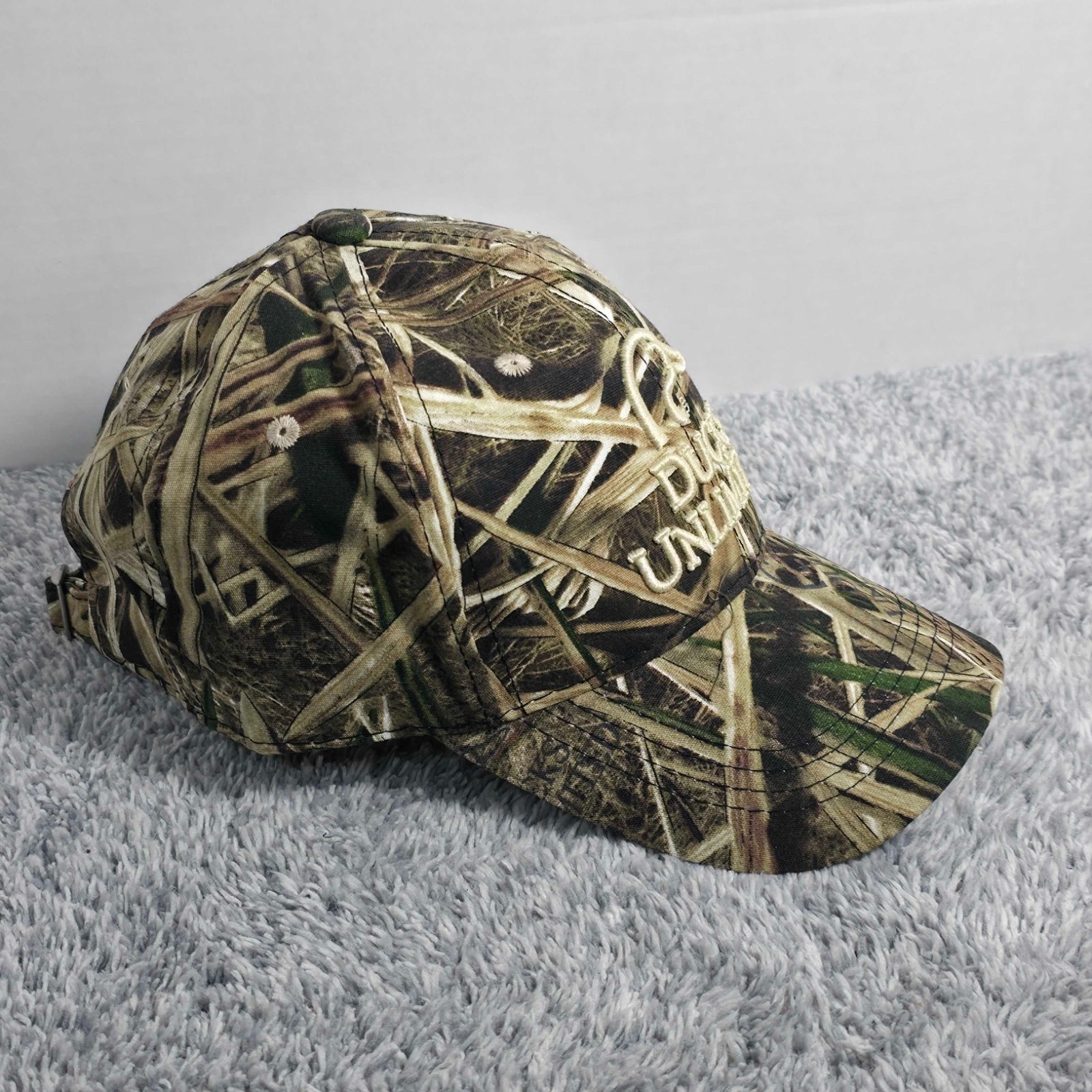 Ducks Unlimited Mossy Oak Shadow Grass Camo Adjustable Strapback Cap Hat NEW NWT