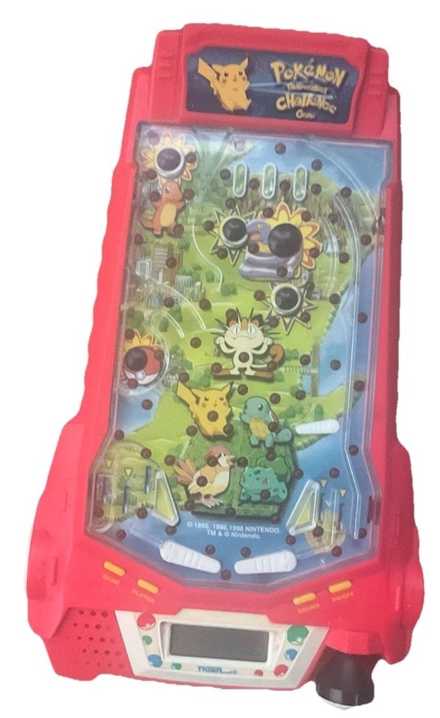 Vintage 1999 Tiger Pokémon Thundershock Challenge Pinball Game Tested & Working