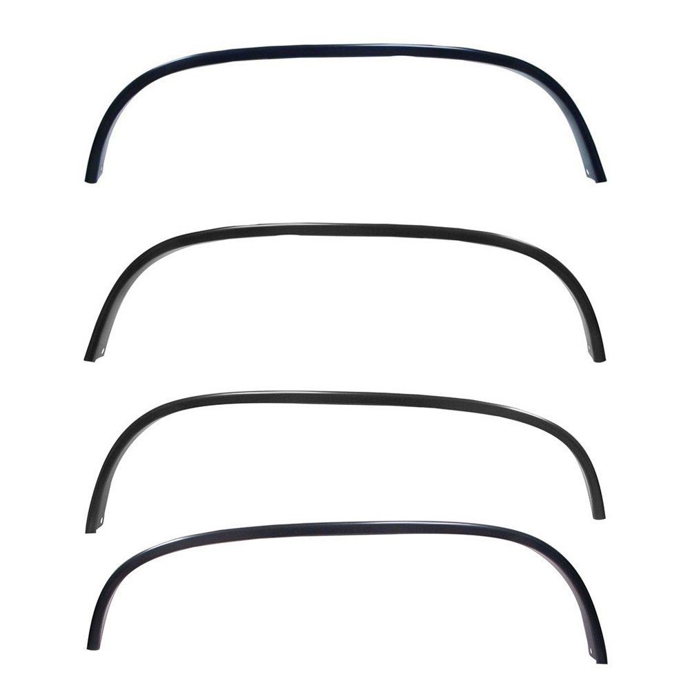 Wheel Molding Set Black 4-Piece Chevrolet/GMC C/K Truck 1988-1997