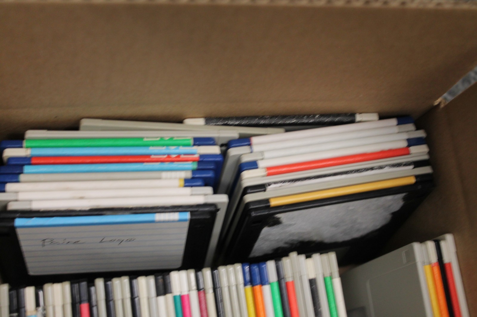 Lot of 79 3.5 Inch Floppy Disk Some Blank With Mac PC Computer Software Black
