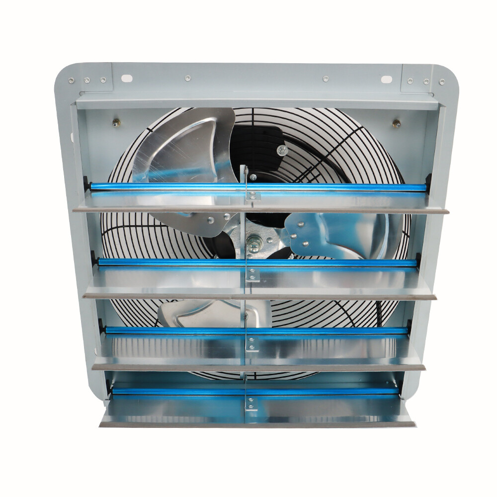 16" Exhaust Fan Ventilation Extractor Wall-Mounted Square Blower Without Plug