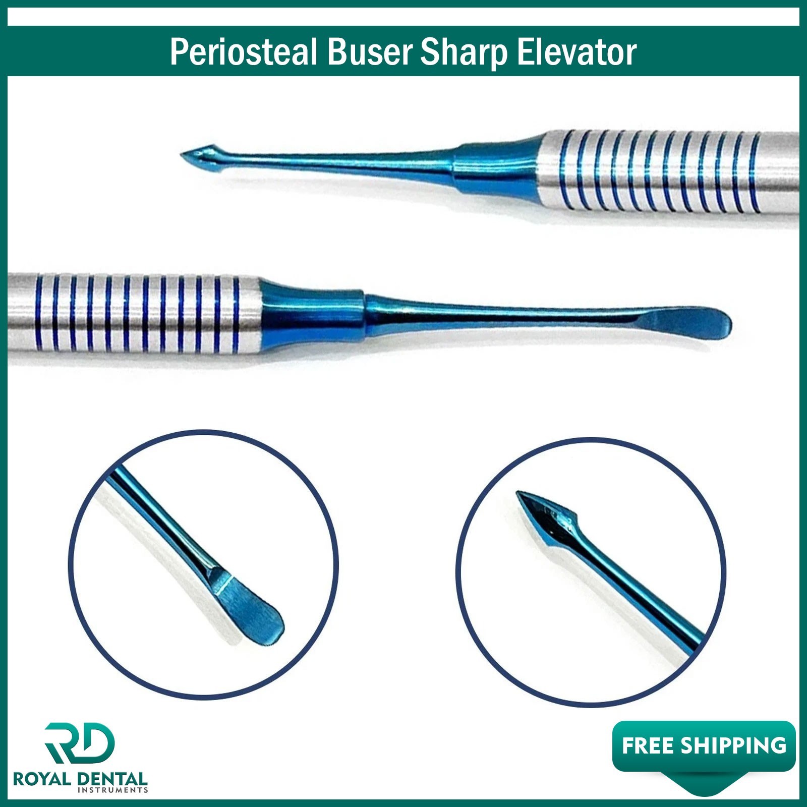 Dental Periosteal Sharp Buser Elevator Mucoperiosteum Reflecting Retracting Lab