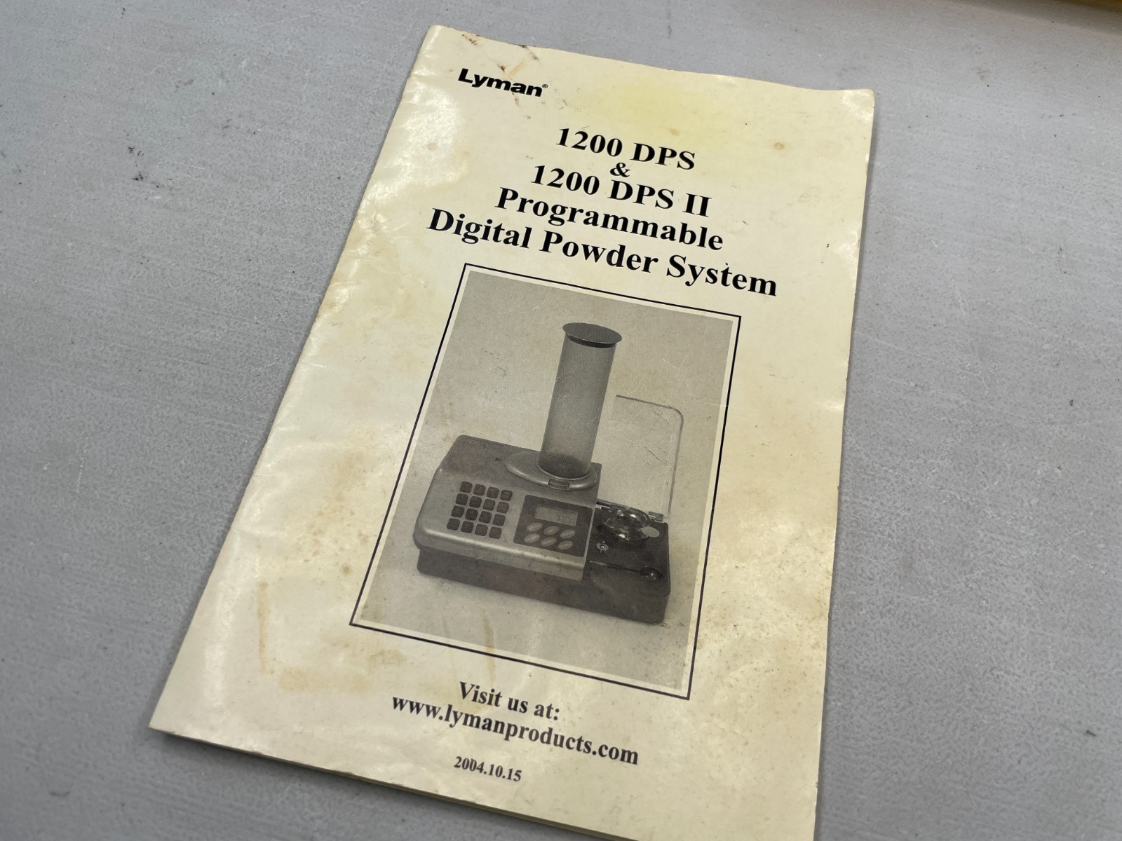 Lyman 1200 DPS II 2 digital powder system scale tested working 300628