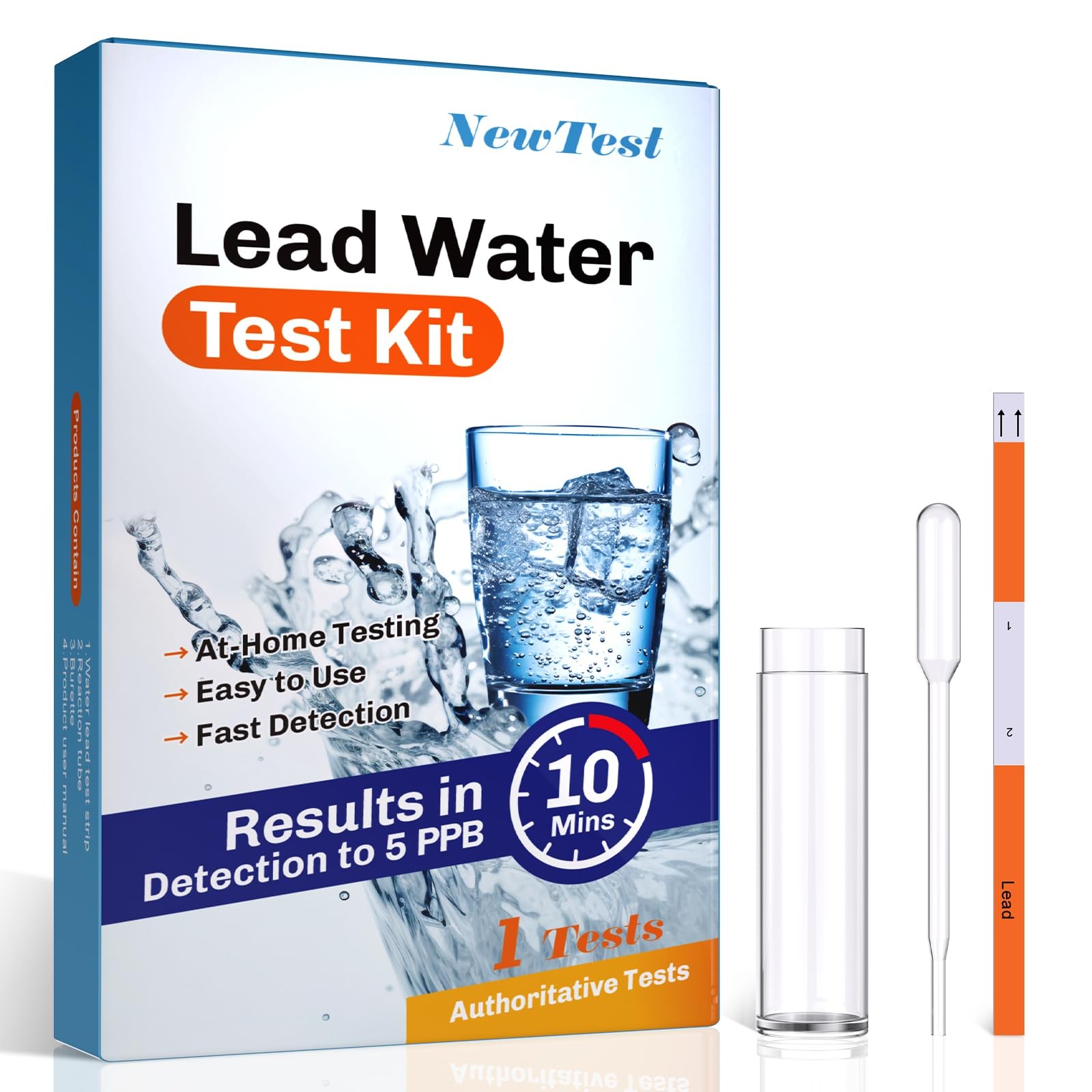 Lead Water Test Kit: Accurate Lead Detection to 5 PPB & Results in 10 Minutes