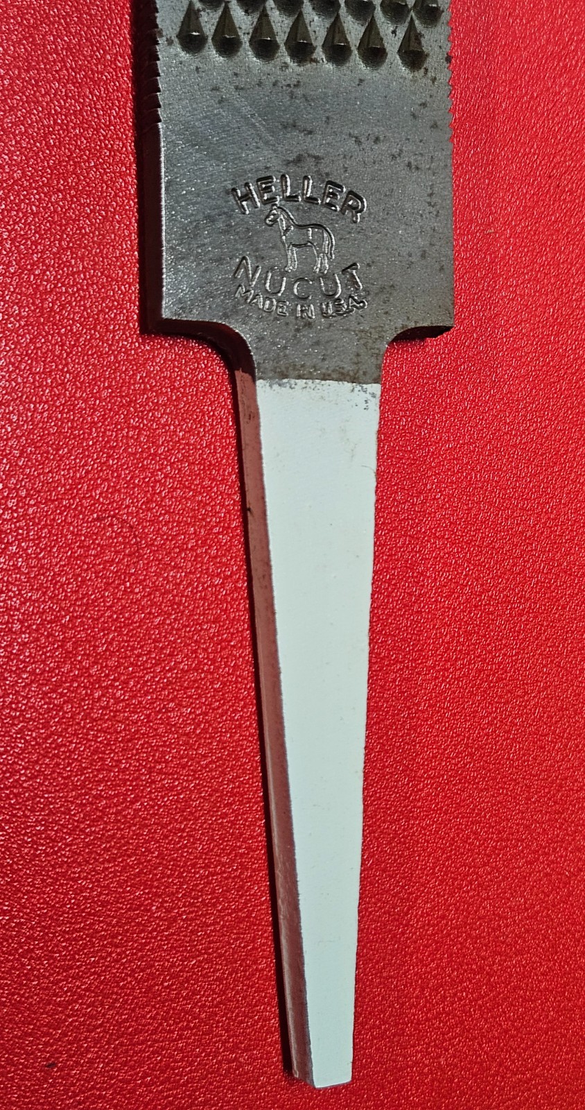 Vintage Heller 14" Nucut Wood Rasp File 1960s, 17.5" OAL Made In USA - NEW