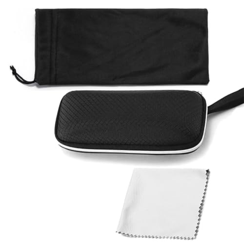 Semi-Hard Shell Sunglasses Case，Portable Zipper Eyeglasses Case，Protective Box