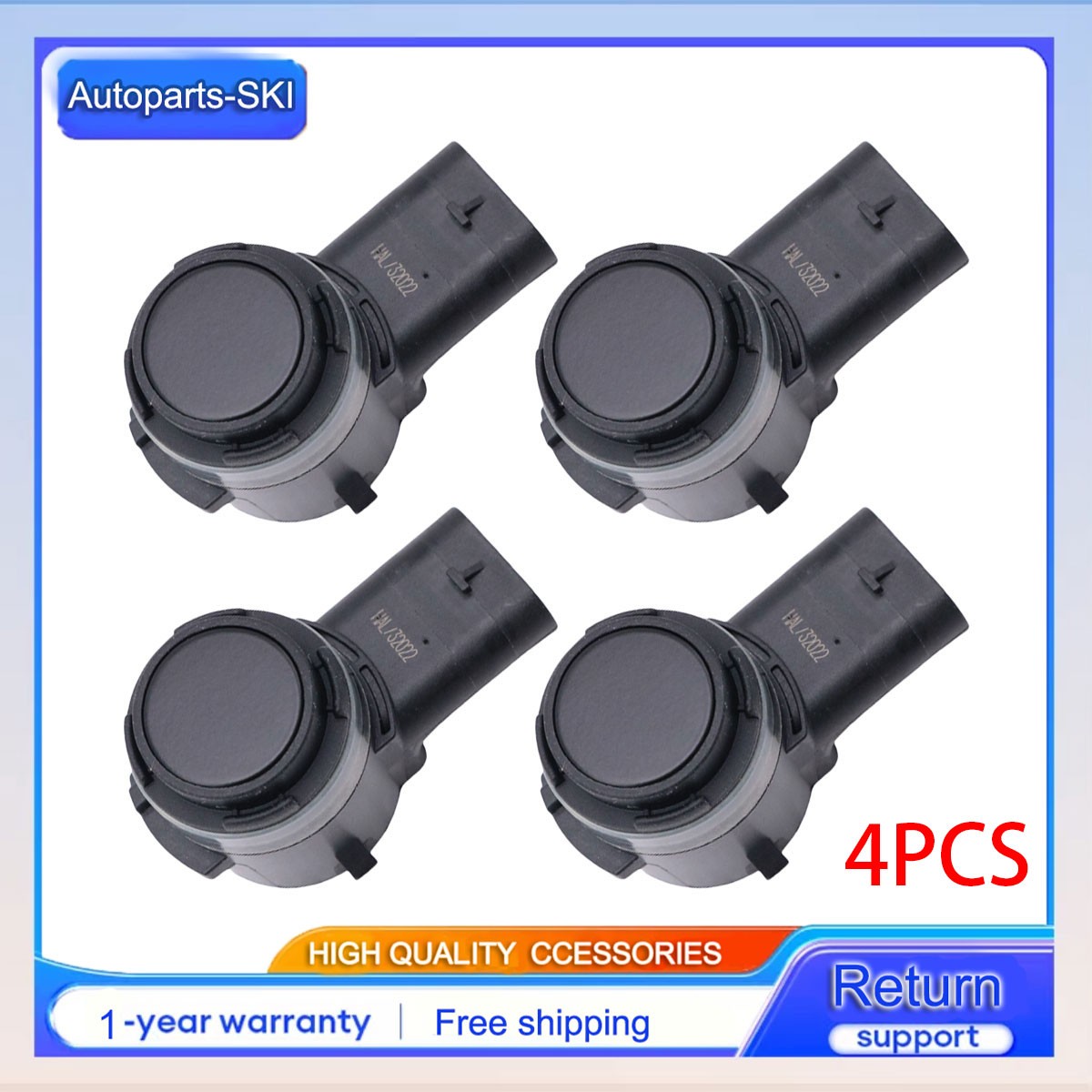 4Pcs Fits For 2019-2024 Ram 2500 3500 5YV68TZZAA Parking Assist Sensor