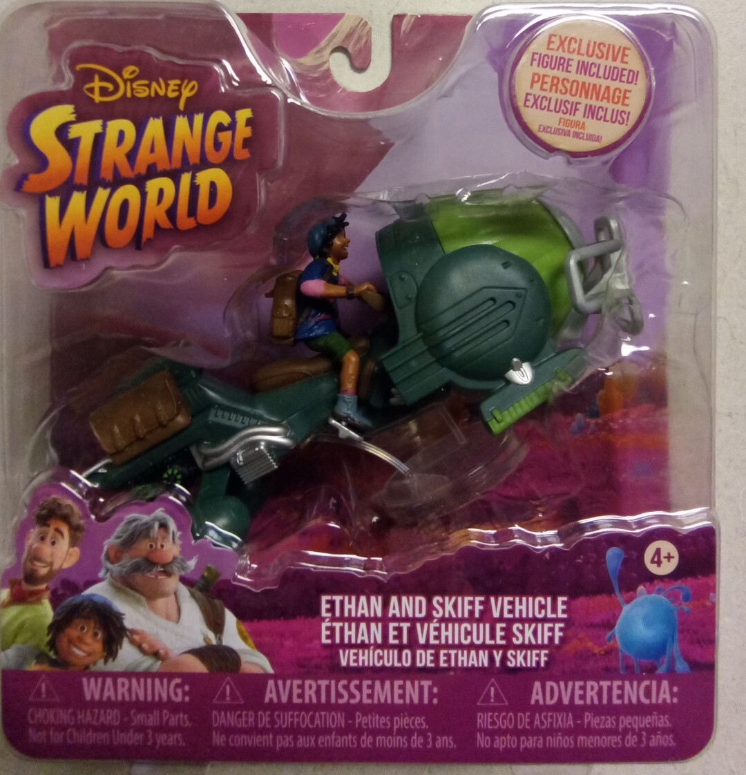 Disney Strange World Ethan and Skiff Vehicle Play Set