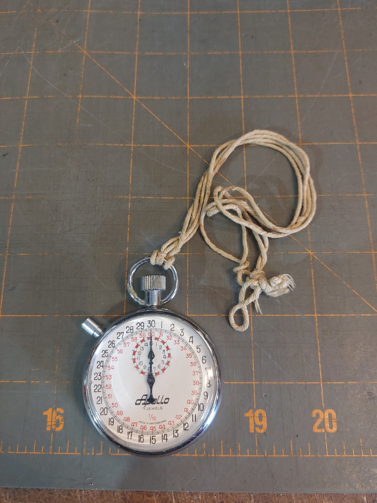 Vintage - Apollo 7 Jewels Stopwatch - Working Works