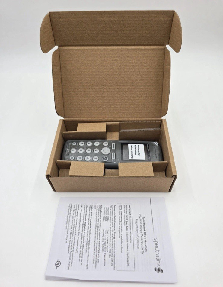 Spectralink 7212 Wireless DECT Cordless Handset Phone W/ Battery (*NO PS*)