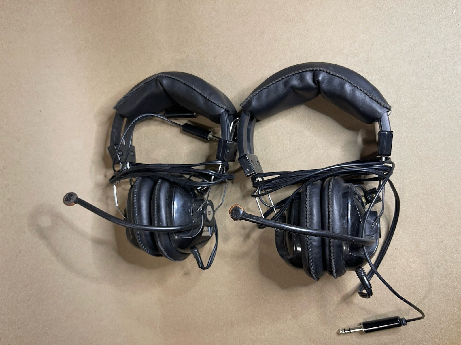 Warren Gregoire AIR-680 Aviation Pilot Headset Black Aviation Pilot Headphones