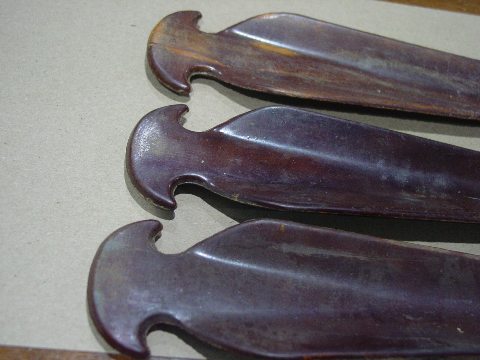 3 Vintage WWII Era BAKELITE STAKES German Pup Tent