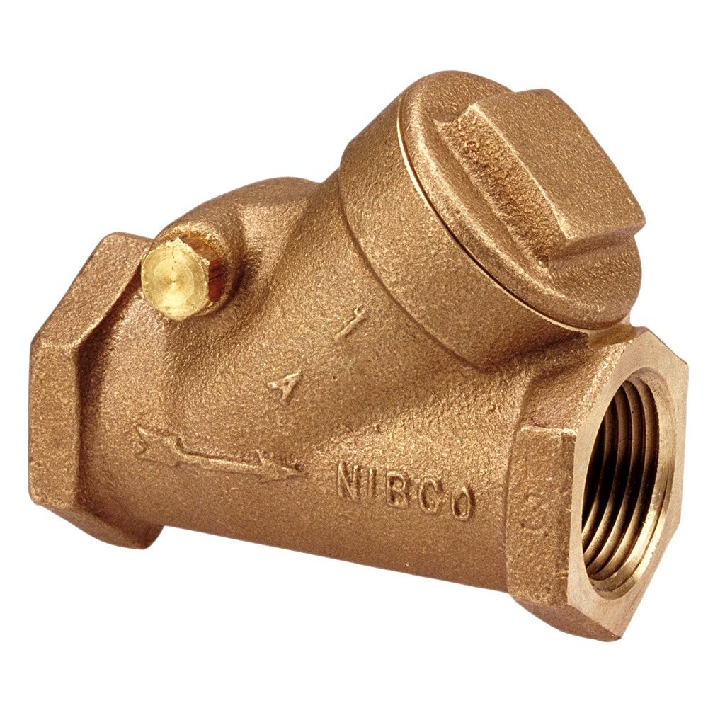NIBCO T-413-Y-LF Silicon Bronze Lead-Free Check Valve 125, PTFE Seat, 3/4" FIPT