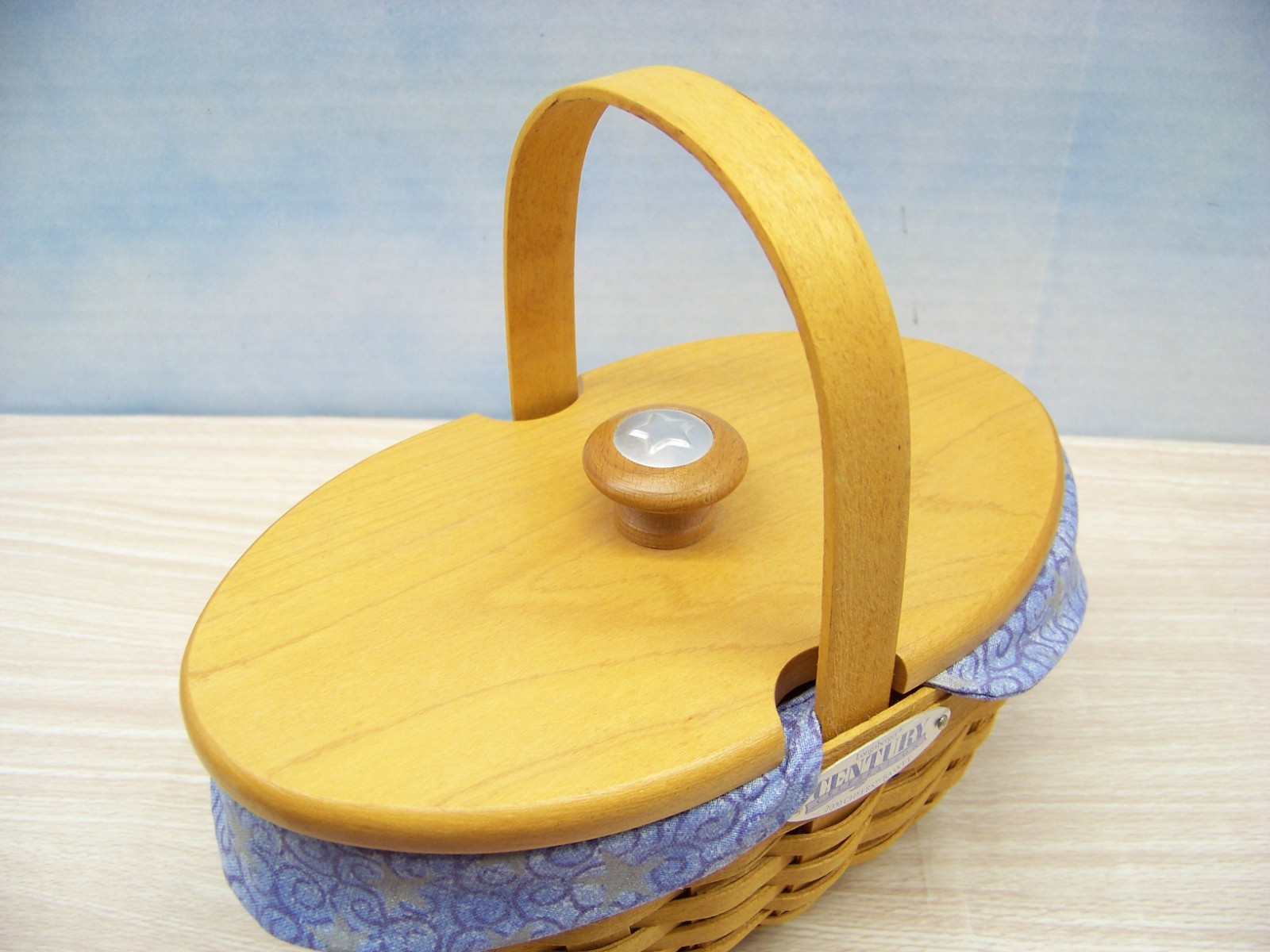 Longaberger 2000 Cheers Basket - with Cloth Liner and Lid