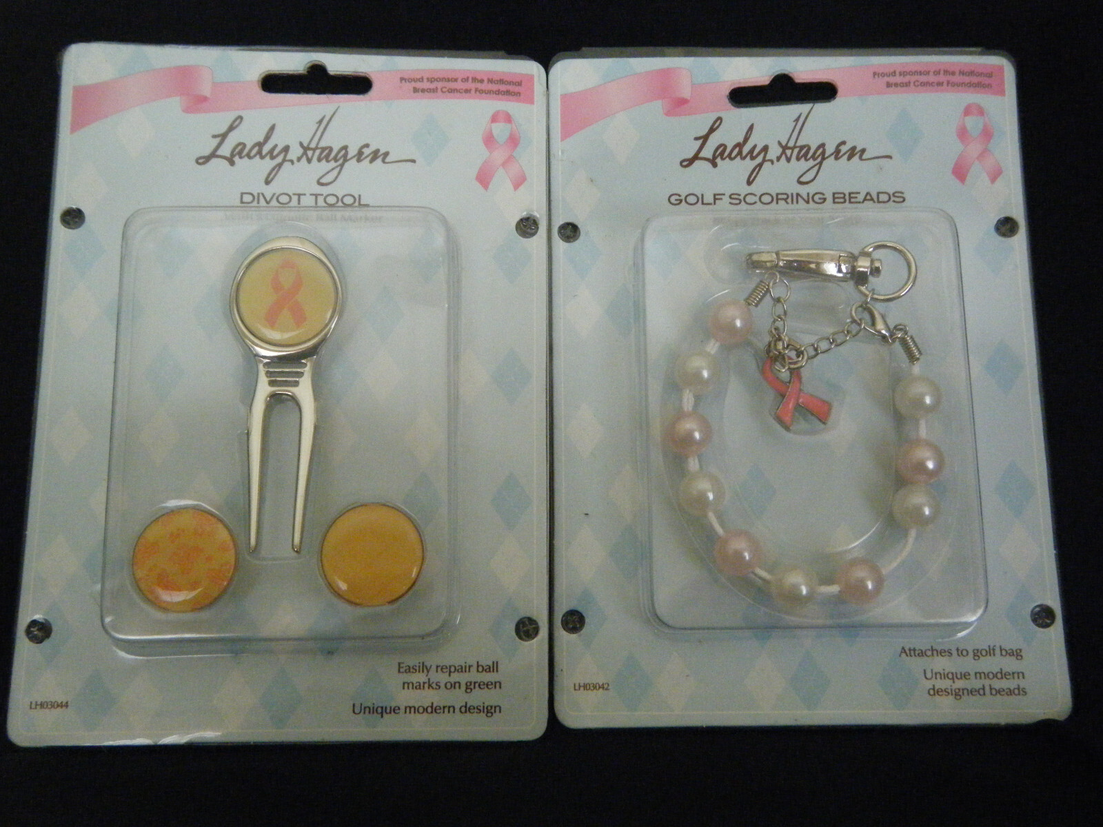 Set of Golf Scoring Beads, Divot Tool with Magnetic Marker by Lady Hagen
