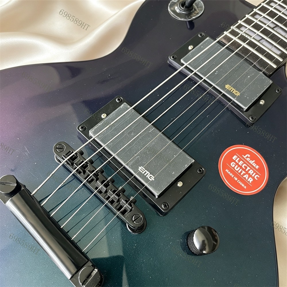 Solid Electric Guitar Active Pickup Stainless Fret Fixed Bridge Violet Andromed