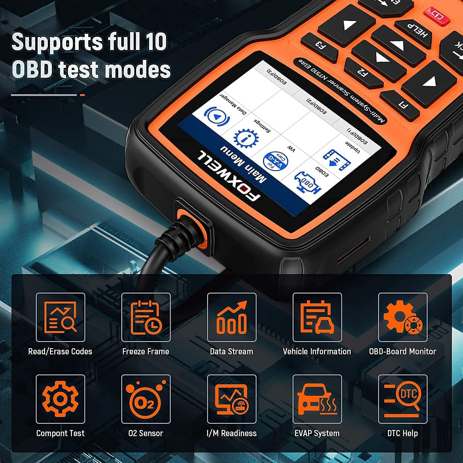 Bidirectional OBD2 Scanner for Chrysler/Jeep/Dodge All System Diagnostic Tool