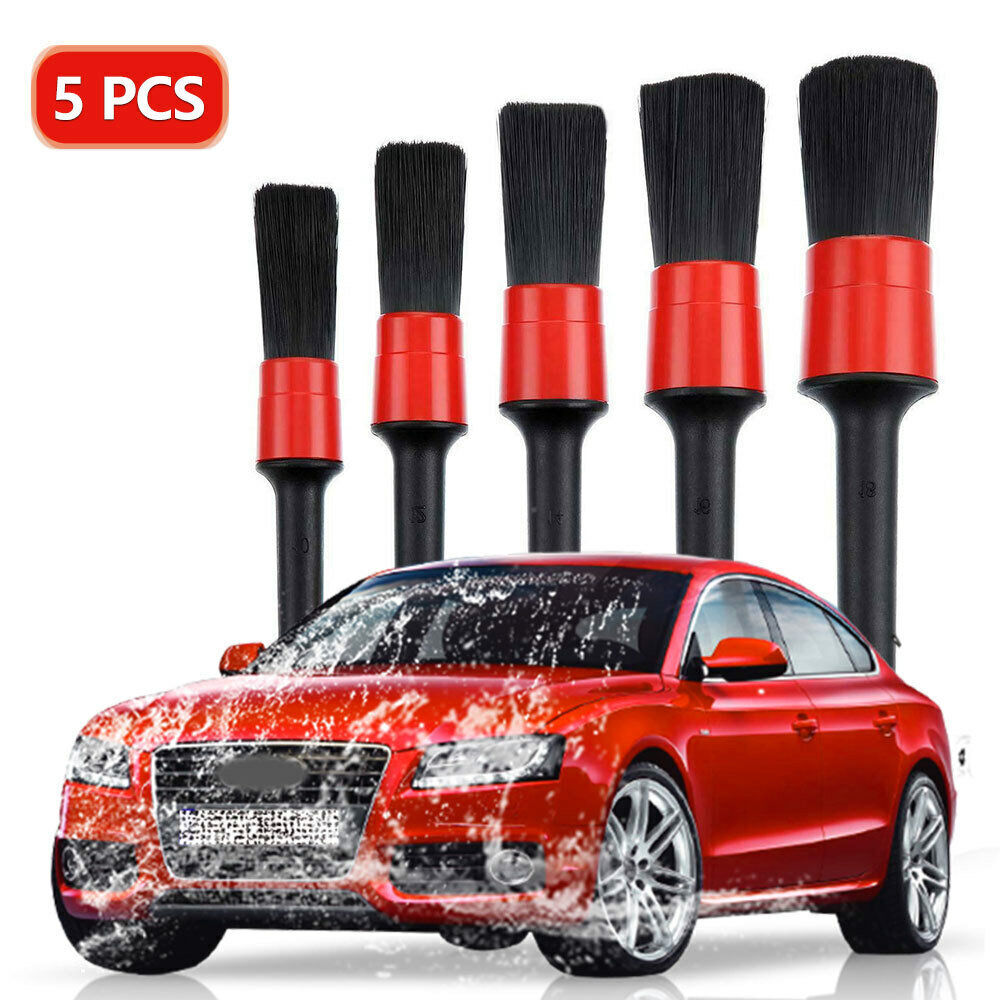 5-15x Car Detail Brush Wash Auto Detailing Cleaning Kit Engine Wheel Brushes Set