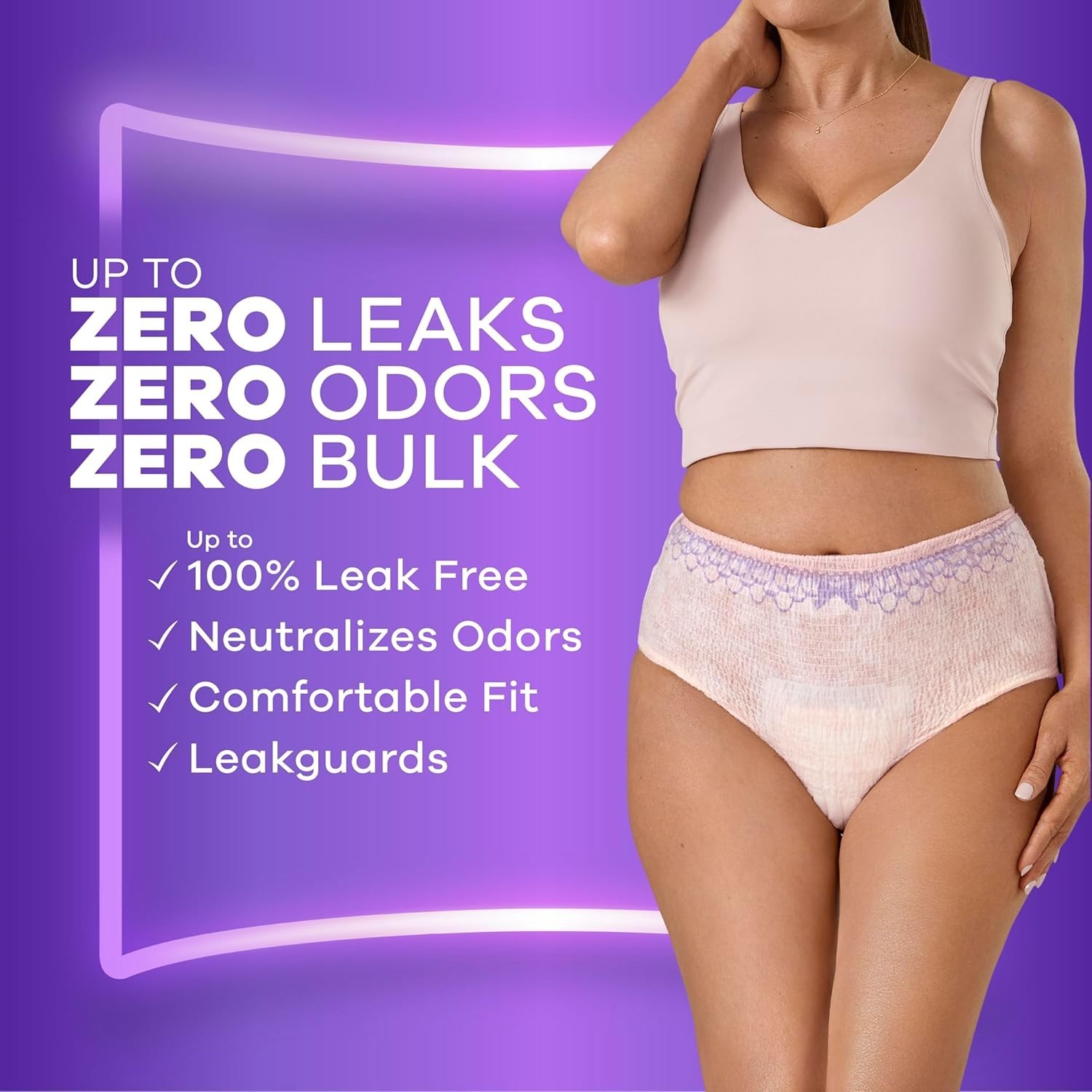 Always Discreet 360 FormFit Maximum Underwear, Small / Medium, 64 Count