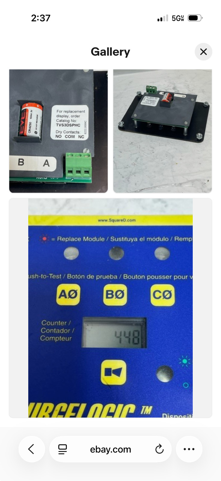 Square D MA4IMA16 Surge Protective Device and display kit