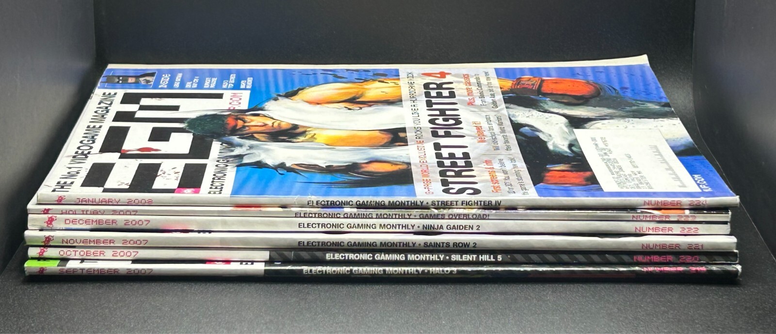 EGM Electronic Gaming Magazine *6 Issues* #219-224 Sept 2007 - Jan 2008